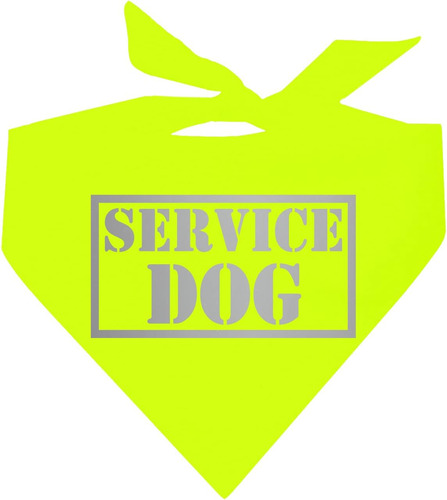 Service Dog - Bandana Reflectante De Alta Visibilidad (hi Vi