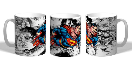 Taza Superman Tipo Comic Super Héroes Dc