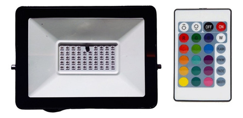 Reflector Led Rgb 50w Uso Exterior Interior Con Control Hee