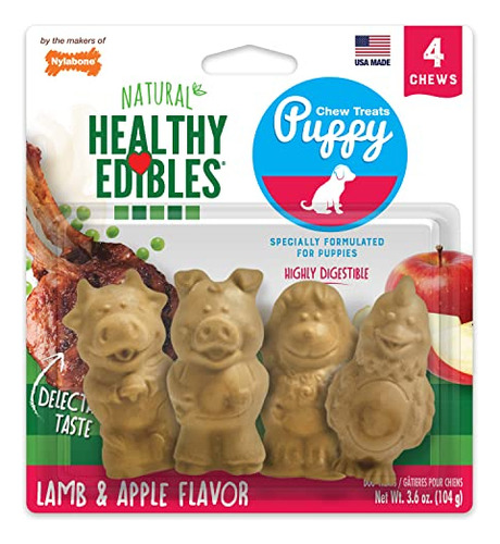 Chew Treats Nylabone, Comestibles Saludables Para Cachorros,
