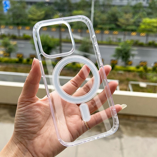 Case Funda Clear Magsafe iPhone 14, Pro, Max Set Protector