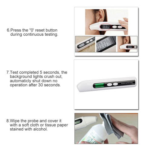 Tester Piel Digital Lcd Para Facial Analisis Humedad Aceite