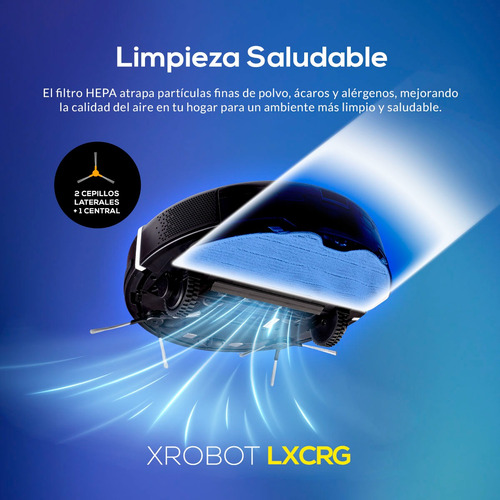 Robot Aspiradora Inteligente Barre Y Trapea Lanix Lxcrg