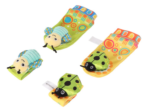 Set De Calcetines Con Sonajero Para Bebé, Suaves, Bonitos Di