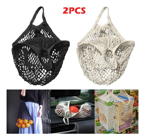 Z 2 Peças Mesh Net Turtle 093z Bag String Shopping Saco Reut