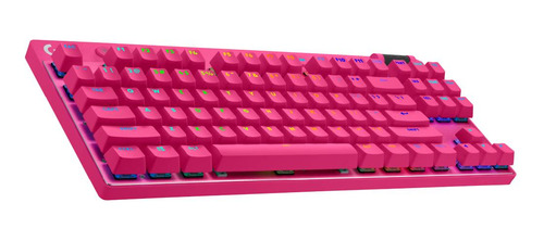 Teclado Gamer Logitech Pro X Tkl Lightspeed Us Magenta