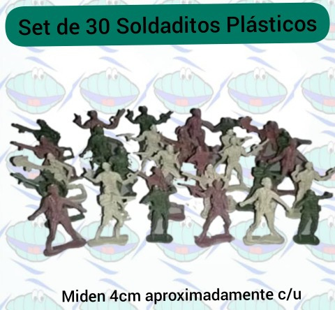Imagen 1 de 1 de Juego De Soldaditos, Juguete, Paquete De 30, Detal Y Mayor