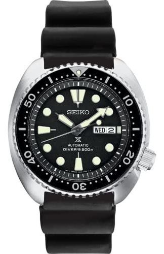 Seiko Srpe93 Reloj De Hombres De Habla Negra De 45 Mm Zvsm7