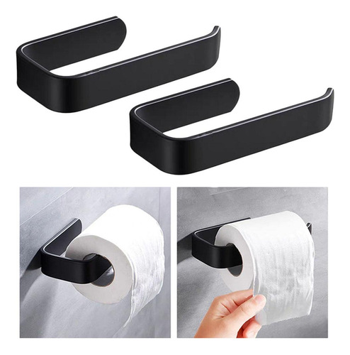 2x Estante Para Soporte De Papel Higiénico Gancho De