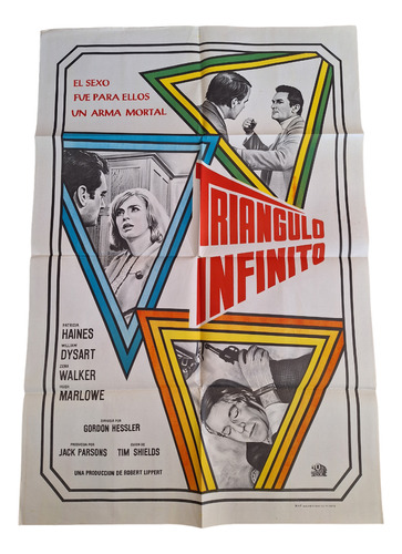 Poster Afiche Cine Antiguo Triángulo Infinito *