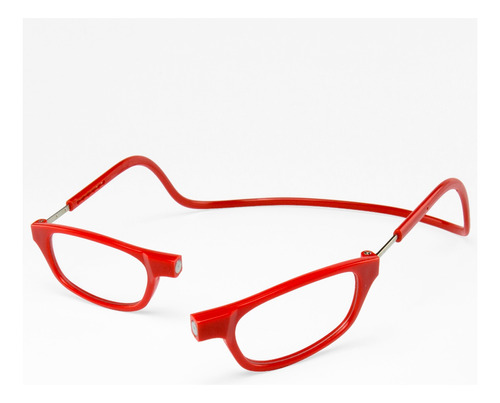 Armação Óculos Leitura Clikko Vermelho Opaco Magnético