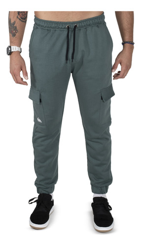 Pantalón Quiksilver Cargo Hombre Moda Verde