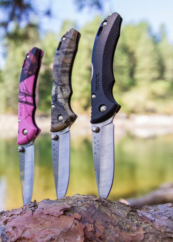 Imagen 5 de 10 de Cuchillo Buck Bantam Bhw Lockback 420hc Hoja 9,2cm Colores.