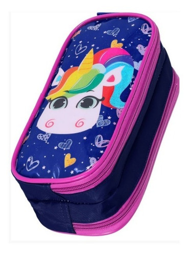 Imagem 9 de 10 de Kit Mochila Infantil Unicórnio Paetê Mágica Rodinha G Yepp