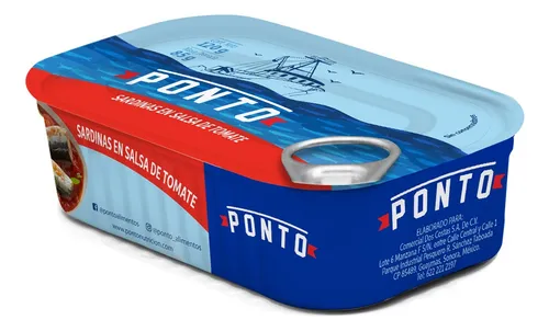 Sardinas Ponto En Salsa De Tomate 120 Gr