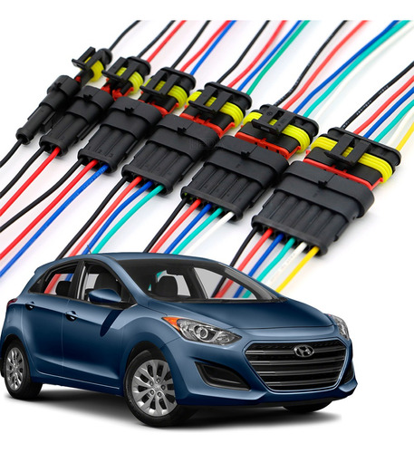 5 Kit´s Conectores Automotivos Selados Impermeáveis