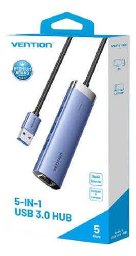 Usb 3.0 Hub-3 Gigabit Ethernet Rj45 Tarjeta Red Windows