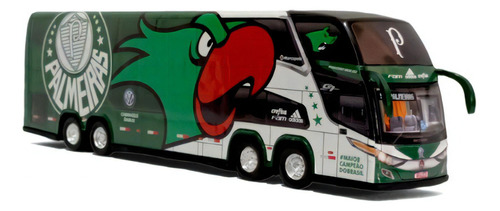 Miniatura Ônibus Palmeiras Maior Campeão Do Brasil 30cm