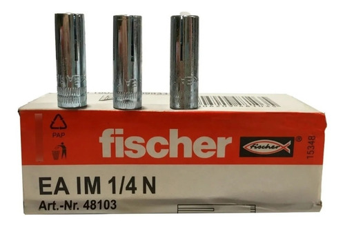 Imagen 7 de 9 de Broca Im Fischer Taco Metálico Expansión 1/4 - Caja X 100u