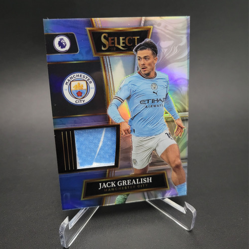 Pedazo De Jersey Usado Por Grealish! Certificado Por Panini 