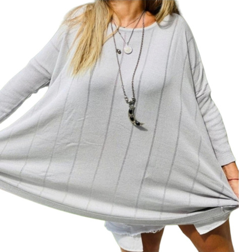 Maxi Sweater Spandex Amplio Oversize