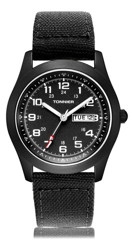 Tonnier Relojes De Hombre Con Correa De Lona Analogica Weeke