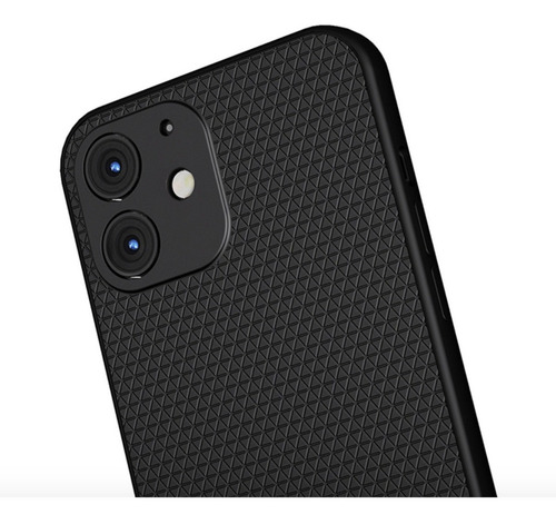 Imagem 4 de 5 de Capa Gel Antiderrapante Para Apple iPhone 12 Mini - Preta