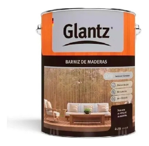 Barniz Para Madera Al Agua Glantz 1 Lt Ferreteria K37