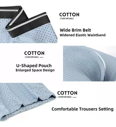 Set De 5 Calzoncillos Tipo Bóxer De Microfibra Para Hombre,