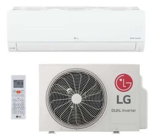 Ar Split 9000 Btus LG Dual Inverter Compact + Ia Frio 220v Branco 220v