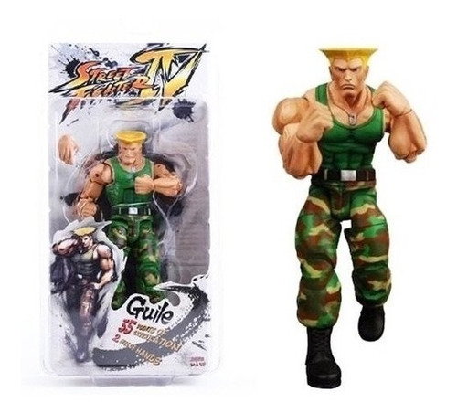 Street Fighter Iv Guile - 18 Cm - Neca - Pronta Entrega