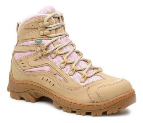 Botas Tácticas De Dama Kallucci Trekking Caza Airsoft Rosa