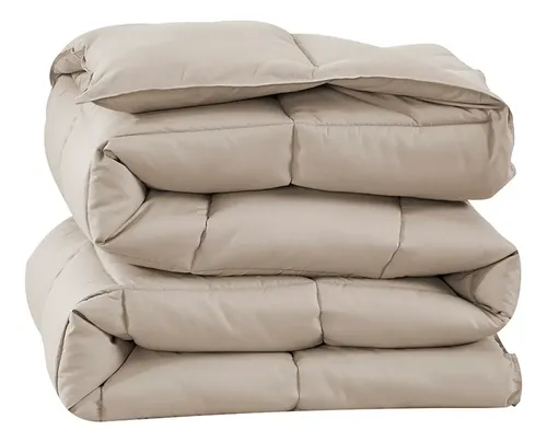 Edredom Ecopluma King Size 280 X 260 Bege Camesa — R$ 306,46 em Mercado Livre