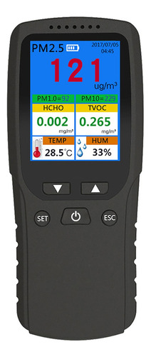 Monitor De Calidad Del Aire Para Pm2.5 Pm1.0 Pm10 Formaldehí