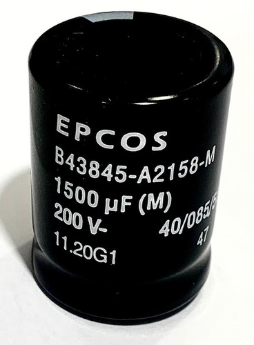 10 Pçs Capacitor Eletrolitico 1.500uf X 200v * 1500uf X 200v