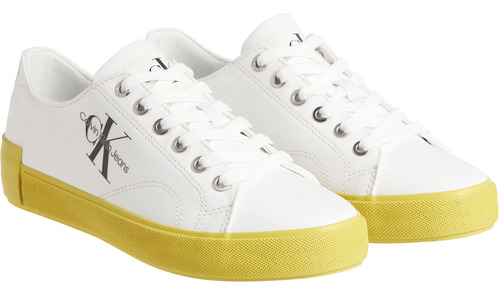 Zapatilla Vulcanized Laceup Ny Blanco Mujer Calvin Klein