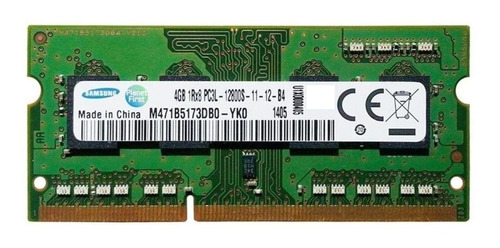 Memoria Ram Color Verde 4gb 1 Samsung M471b5173db0-yk0