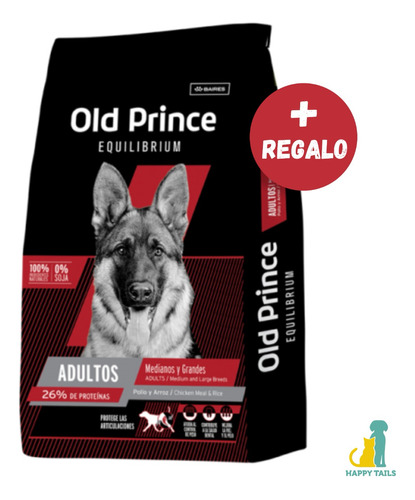 Old Prince Equilibrium Perro Adulto X 20 Kg - Happy Tails