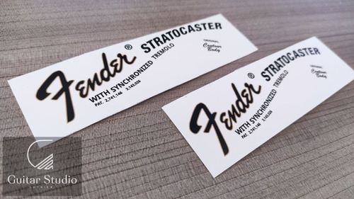 Decal Waterslide Fender Stratocaster ´68-´69