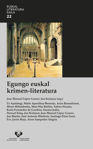 Egungo Euskal Krimen-literatura (libro Original)