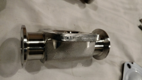 Valvula A Piston Para Proceso Alfa Laval Saunders Clamp (Usado)