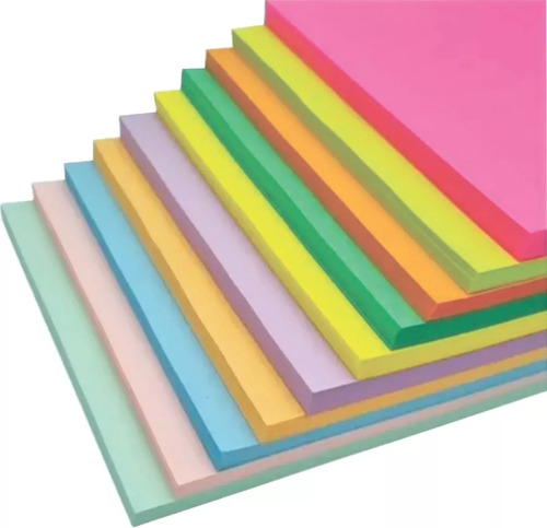 Hojas De Color Tamaño Carta Colores Claros Pastel (100pz)