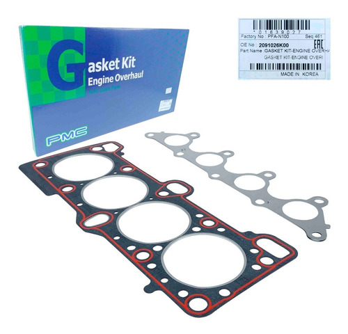 Imagen 3 de 8 de Kit Juego Empacaduras Elantra 1.6 2005 2006 2007 2008 Orig