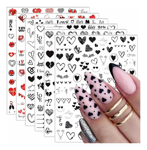 Adesivos De Unhas Para Dia Dos Namorados Adesivos E Decalque