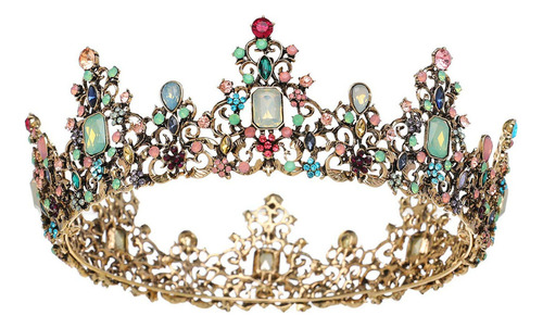 Baroque Queen's Crown With Jewels - Wedding Crowns Of S 1