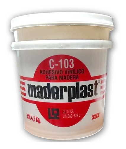 Pegamento Adhesivo Vinilico Maderplast C-103 4,5 Kg Cola