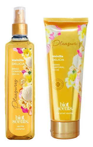  Set Body Mist Y Crema Corporal Bioscents Vainilla Delicia Tipo de envase Pote