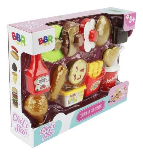 Brinquedo Lanchinho Guloseimas E Comidinha Chefs Star R2961