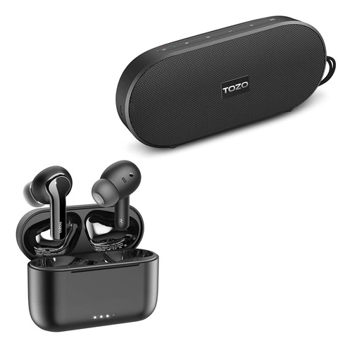 Tozo Nc2 Auriculares Inalámbricos + Altavoz Bluetooth Pa1 Color Negro