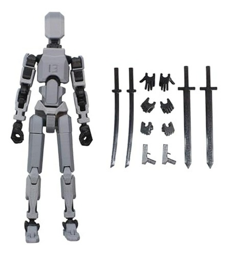 Maniquí Robot Articulado, Compatible Con Figuras De Acción.